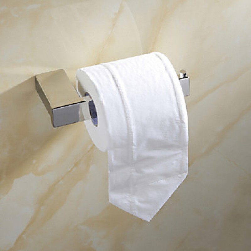 Contemporary Mirror Polished Finish Stainless Steel Material Toilet Paper Holders